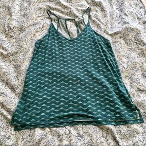Old Navy Green Patterned Tank